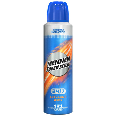 Mennen Speed Stick дезодорант спрей 24/7 активный день 150 мл Уценка