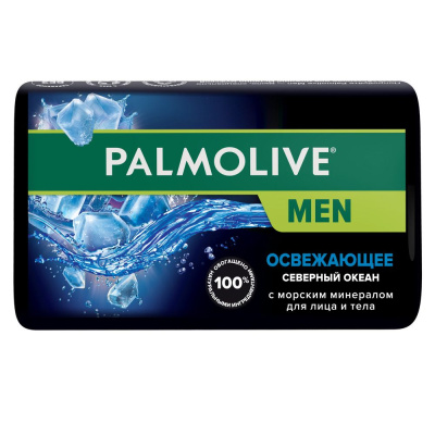Palmolive men мыло северный океан с морскими минералами освежающее 90 гр Уценка