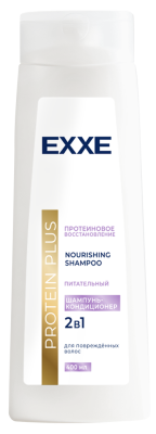Exxe шампунь питательный protein plus протеиновое восстановление 400 мл