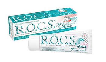 ROCS гель для укрепления зубов Medical Minerals фруктовый вкус 45г