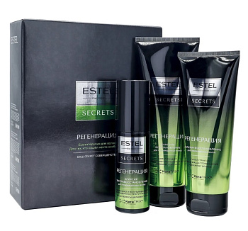 Estel Secrets набор для волос Регенерация шампунь + бальзам + эликсир