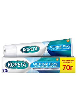 Корега Экстра сильный мятный крем, 70 г Уценка