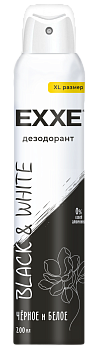Exxe женский дезодорант черное и белое black & white 200 мл xl размер