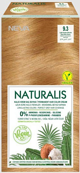 Naturalis Vegan стойкая крем краска для волос 9.3 LIGHT GOLDEN BLONDE светло золотистый блонд