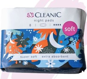 Cleanic Soft Прокладки гигиенические ночь 4* 8 шт