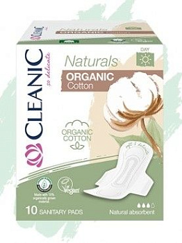 Cleanic naturals organic cotton Прокладки гигиенические  день 3* 10 шт