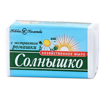 Невская Косметика солнышко хозяйственное мыло с экстрактом ромашки 140г