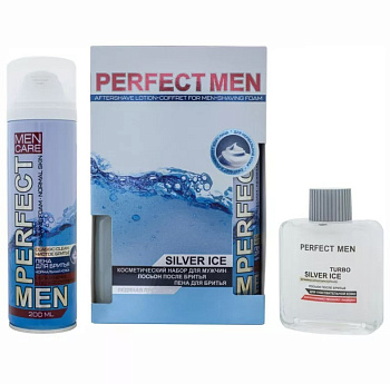 ПН men perfect men silver ice шампунь кондиционер для волос 250 мл лосьон после бритья 100 мл