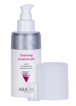 ARAVIA Professional крем для умывания с маслом хлопка cleansing cream foam 150 мл