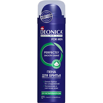Deonica for men пена для бритья для чувствительной кожи  240 мл
