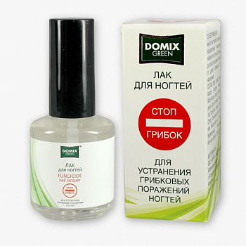 Domix green лак для устранения грибковых поражений ногтей стоп грибок 17 мл