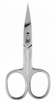 Lei ножницы  маникюрные серия kor102 для ногтевой пластины  закругленные серебро заточенные