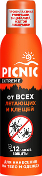 Picnic Extreme аэрозоль от всех видов летающих насекомых и клещей 150 см3