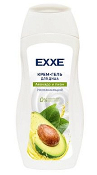 EXXE увлажняющий крем гель для душа авокадо и пион 400 мл (6шт в кор)