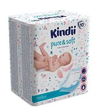 Kindii Pure&Soft одноразовые пелёнки для детей 60x60 10 шт