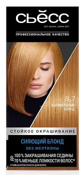 Сьёсс краска для волос 8-7 карамельный блондин