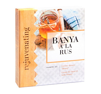 Banya a La Rus подарочный набор Медовый (гель для душа, крем для рук и тела)