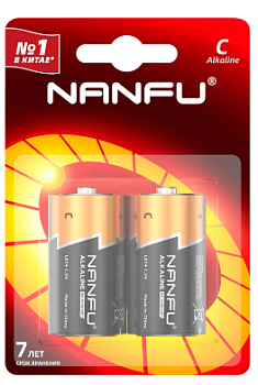 NANFU батарейка С 2шт LR14 2B