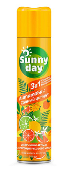 Sunny Day освежитель воздуха антитабак сочный цитрус 300 мл