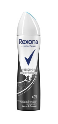 Rexona антиперспирант-дезодорант спрей Невидимая на черной и белой одежде 150мл