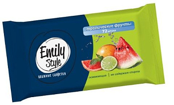 Emily Style влажные салфетки универсальные тропические фрукты 72 шт