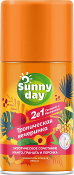 Sunny Day автоматический освежитель воздуха тропическая вечеринка 250 см3 сменный баллон