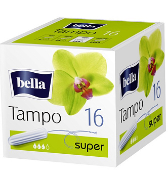 BELLA Тампоны женские гигиен. без апплик. premium comfort  марки 'tampo bella' Super по 16шт